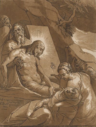 Gravläggningen, 1585. av Andrea Andreani