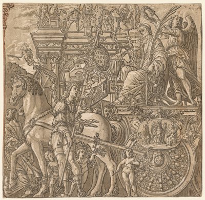 Julius Caesars triumf: Caesar Triumphant, 1593-99. av Andrea Andreani