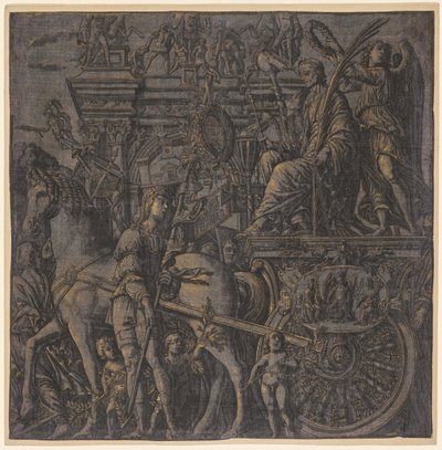 Julius Caesars triumf: Caesar Triumphant, 1593-99. av Andrea Andreani