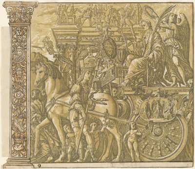 Julius Caesars triumf [nr 9 plus 2 kolumner], 1599. av Andrea Andreani