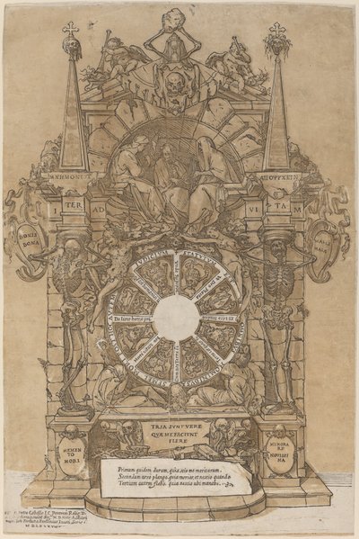 Allegori om döden av Andrea Andreani after Giovanni Fortuna