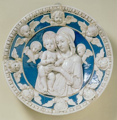 Runda med Madonna och Child av Andrea Della Robbia