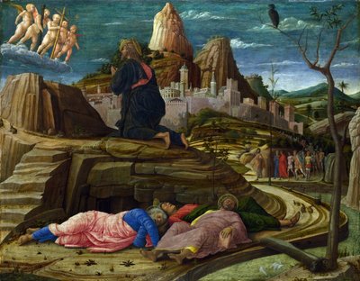 Agony in the Garden, ca 1460 (tempera på panel) av Andrea Mantegna
