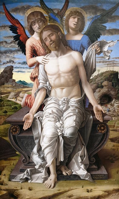 Kristus som smärtornas man av Andrea Mantegna