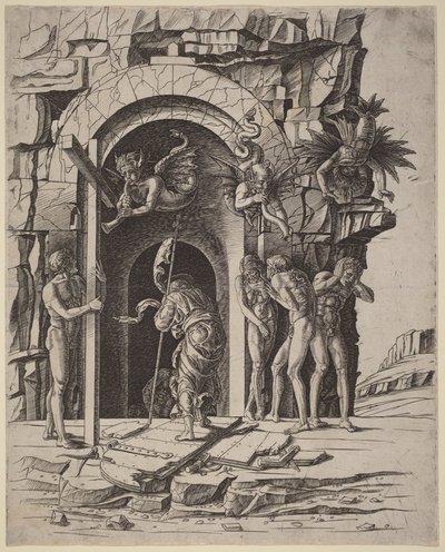 Nedstigning till limbo av Andrea Mantegna