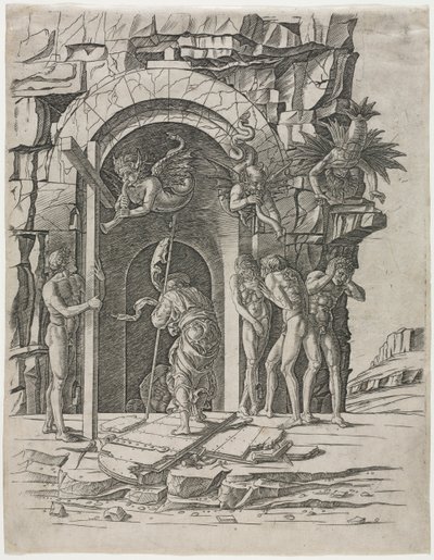 Nedstigning till Limbo, sent 1460-tal. av Andrea Mantegna