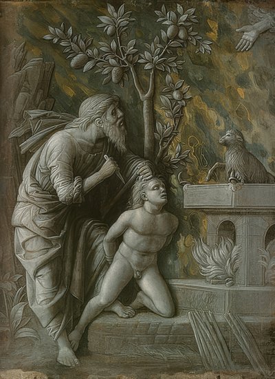 Isaks offer. Omkring 1490-95 av Andrea Mantegna