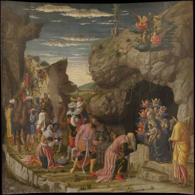 Epiphany Triptych from the Uffizi Uffizi Tryptich, central panel, ca 1463-1464 av Andrea Mantegna