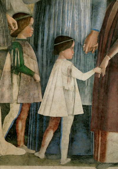 Francesco och Sigismondo, söner till Lodovico Gonzaga (fresk) av Andrea Mantegna