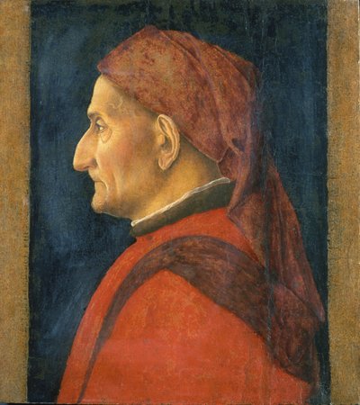 Porträtt av en man, 1450 av Andrea Mantegna