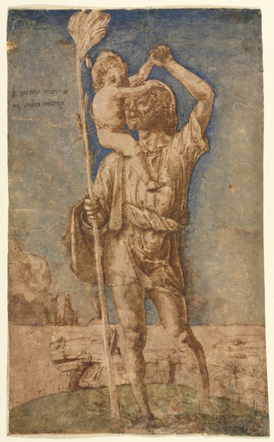 Sankt Christopher, ca 1500. av Andrea Mantegna
