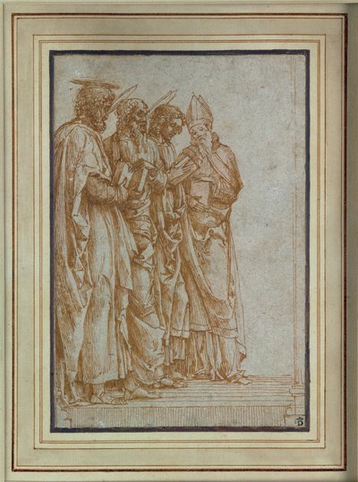 De heliga Petrus, Paulus, Johannes evangelisten och Zeno av Andrea Mantegna