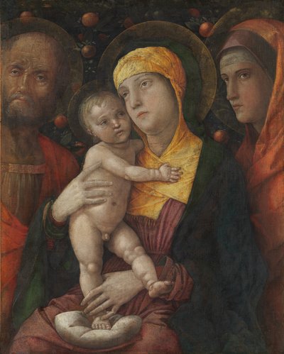 Den heliga familjen med Maria Magdalena, ca. 1495-1500. av Andrea Mantegna