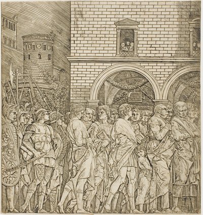 Senatorerna, från Triumph of Caesar av Andrea Mantegna