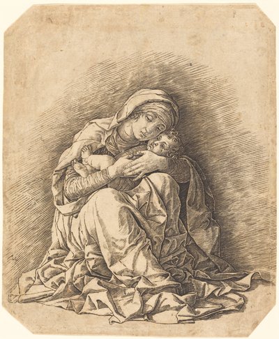 Jungfrun och barnet av Andrea Mantegna