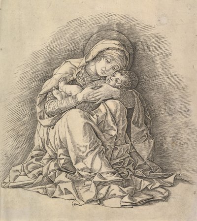 Jungfrun och barnet, ca. 1485-91. av Andrea Mantegna