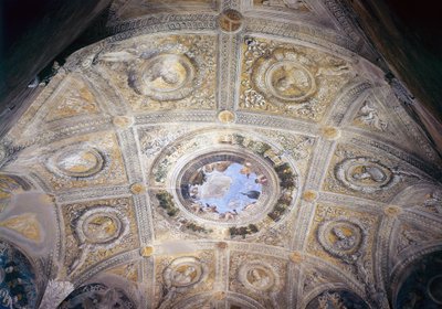 Triumf för Caesar och Oculus i brudkammaren, ca 1473 (fresk) av Andrea Mantegna