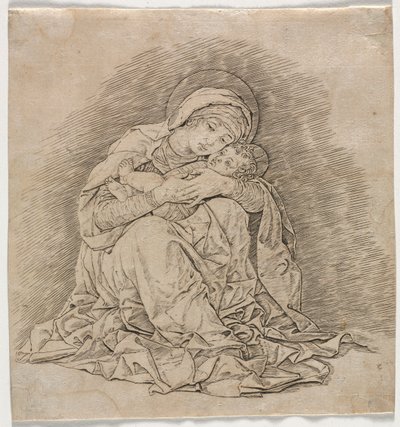 Jungfru och barn av Andrea Mantegna