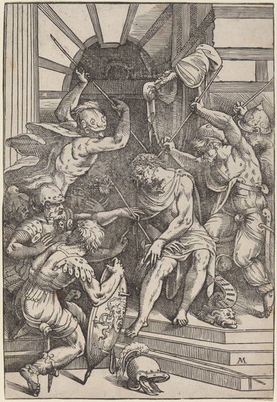 Kristus krönt med törnar av Andrea Meldolla, called Schiavone, after Titian