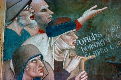 Fragment av en fresk som visar dödens triumf, 1300-talet av Andrea Orcagna