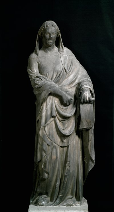 Sibylla av Tibur, från klocktornet. Marmor skulptur av Andrea Pisano