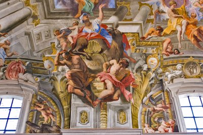 Asien, detalj av kontinenternas allegorier av Andrea Pozzo