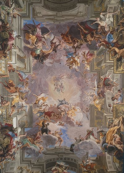Sankt Ignatius i ära. 1691-1694 av Andrea Pozzo