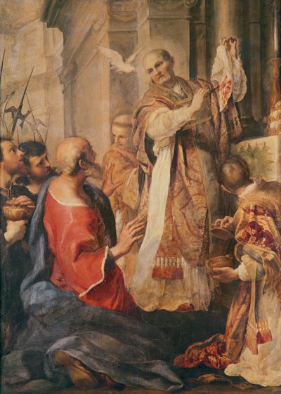 St. Gregorius den store (ca 540-604) av Andrea Sacchi