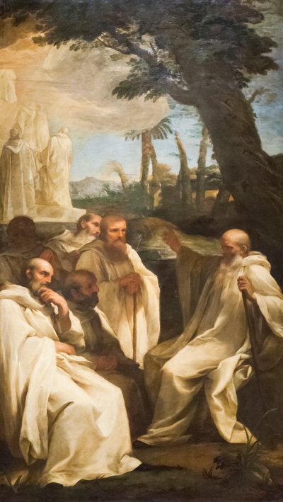 Vision of Saint Romuald, c.1631 (olja på duk) av Andrea Sacchi