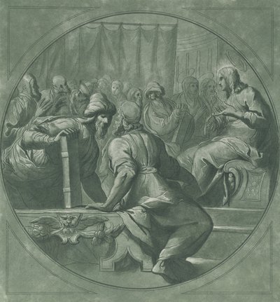 Kristus förvirrade läkarna, 1750-70. av Andrea Scacciati