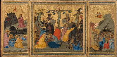 Scener från Kristi lidande: Kval i trädgården, korsfästelsen..., 1380-talet. av Andrea Vanni