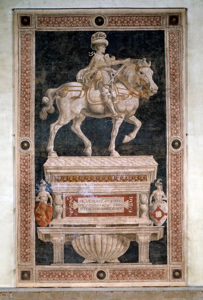 Ridmonumentet till Niccolo da Tolentino (fristående fresk av Andrea del Castagno