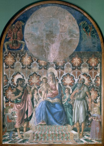 Madonna och barn med änglar, c1443 av Andrea del Castagno