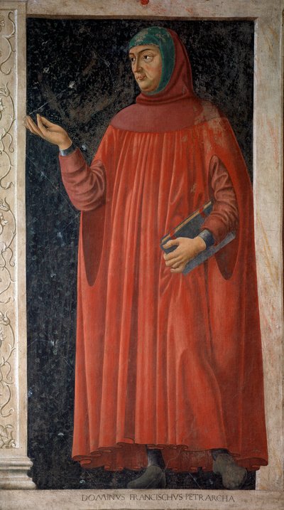 Porträtt av Francesco Petrarca (ny, omkring 1451) av Andrea del Castagno