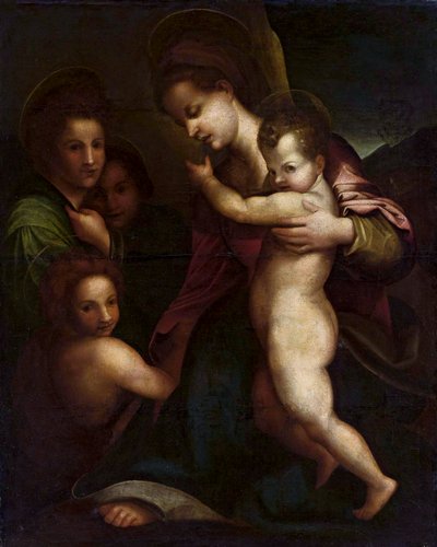 Madonna med Jesusbarnet och S:t Johannes av Andrea del Sarto
