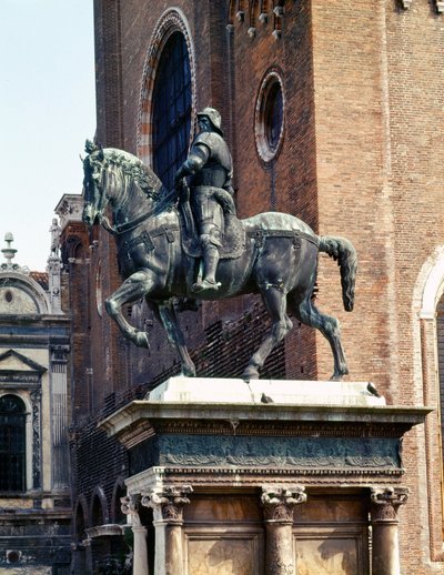 Ridstaty av Condottiere Colleoni av Andrea del Verrocchio av Andrea del Verrocchio