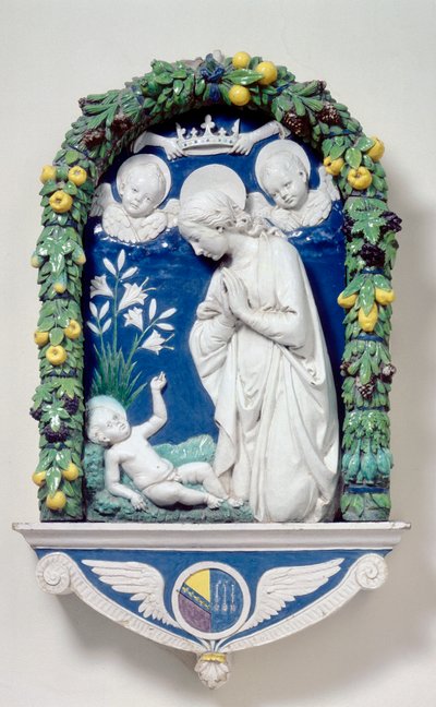 Madonna av liljorna av Andrea Della Robbia