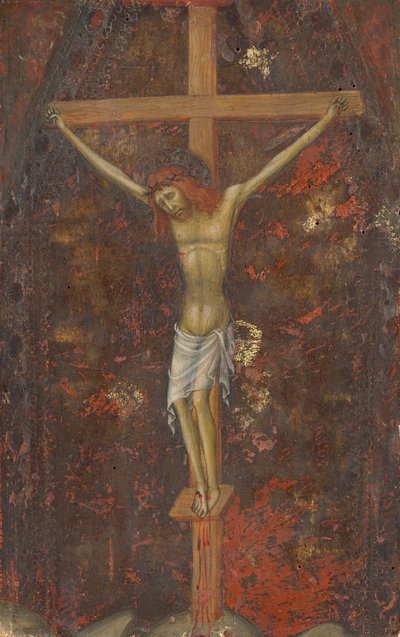 Kristus på korset [omvänt], ca. 13801390. av Andrea di Bartolo
