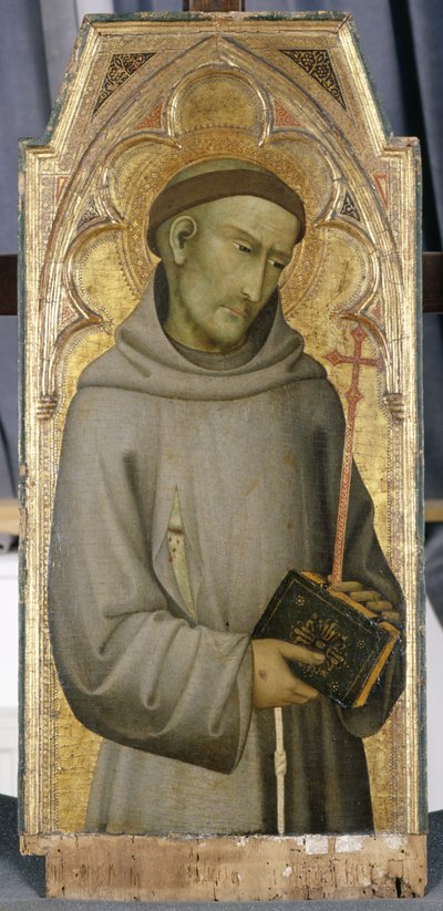 St Francis, ca 1375 (tempera på poppelträ) av Andrea di Vanni dAndrea Salvani Andrea di Vanni dAndrea Salvani