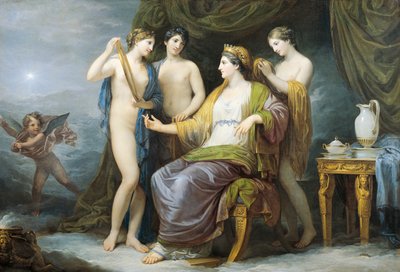Juno bading eller Juno klädd av Graces, av Andrea Appiani (1754-1817), olja på duk av Andrea the Elder Appiani