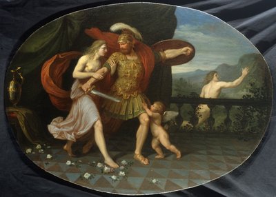 Mars vrede kontrolleras av Venus av Andrea the Elder Appiani