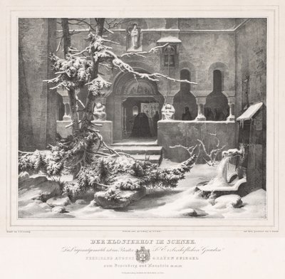 Kyrkogård med snö av Andreas Borum