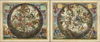 Haemisphaerium Stellatum Boreale Cum Aequali Sphaerarum Proportione - Haemisphaerium Stellatum Australe Cum Aequali Sphaerarum Proportione av Andreas Cellarius