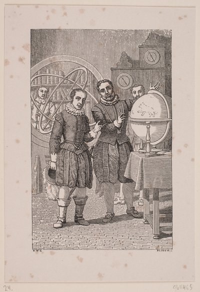 Christian IV på besök i Tycho Brahe av Andreas Flinch