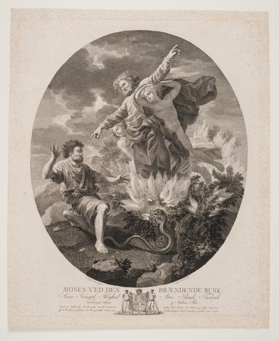 Moses med den brinnande busken av Andreas Flint