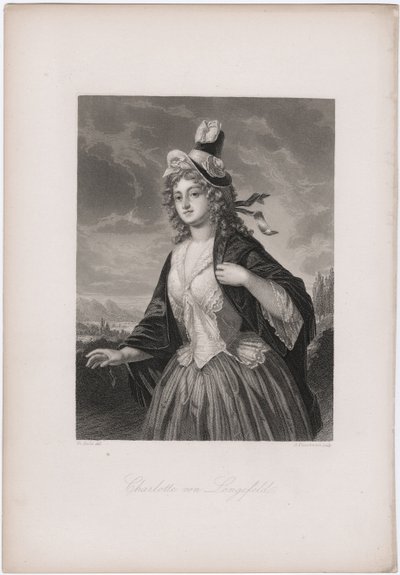 Charlotte von Lengefeld, 1850-talet av Andreas Johann Fleischmann