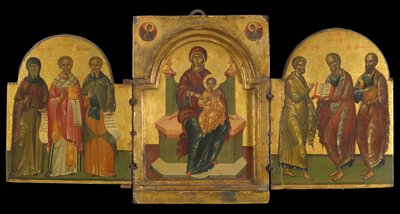 Triptyk (äggtempera på panel) av Andreas Rico