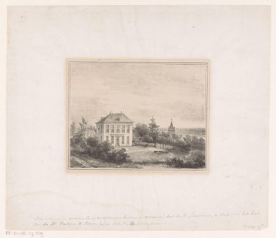 Herr Rutgers hus i Beek av Andreas Schelfhout