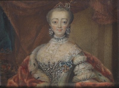 Porträtt av Christian VI:s drottning Sophie Magdalena av Andreas Thornborg