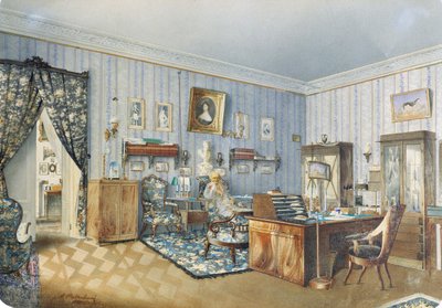 Interiör, 1860. av Andrei Alexeevich Redkovsky
